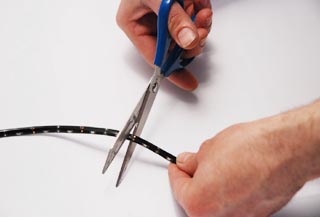 scissor demo - measure twice and cut once.