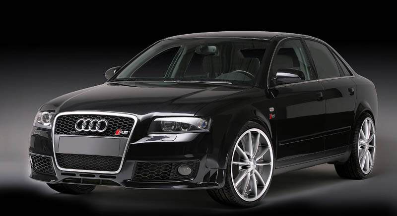 RS4 B7 Single Frame Grill transformation illustrated on Audi A4 B6 