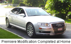 audi a8 body kit conversion completed