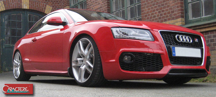 Caractere front bumpers for the Audi S5 feature RS mesh grillwork