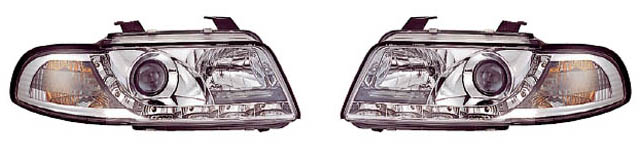 Audi A4 B5 (1996-1999) - Full Chrome Headlight