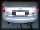 Quad Tip Conversion shown on Audi A6 4.2