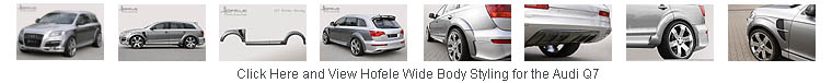 Click and View Wide Body Styling Kit for Audi Q7 by Hofele
