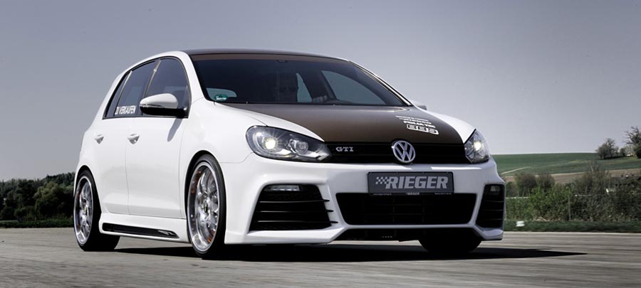 All new full bumper styling for the Golf VI GTI