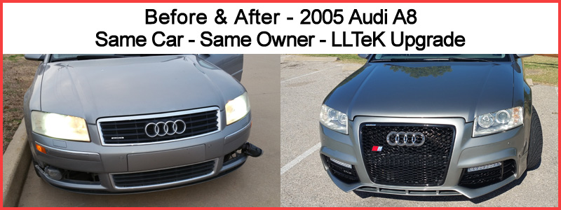 before and after image audi a8 d3