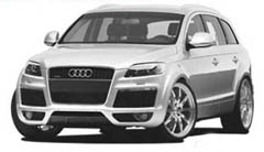 Audi Q7 pre-face styling nav