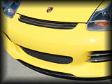 porsche boxster nose detail with carbon fiber styling