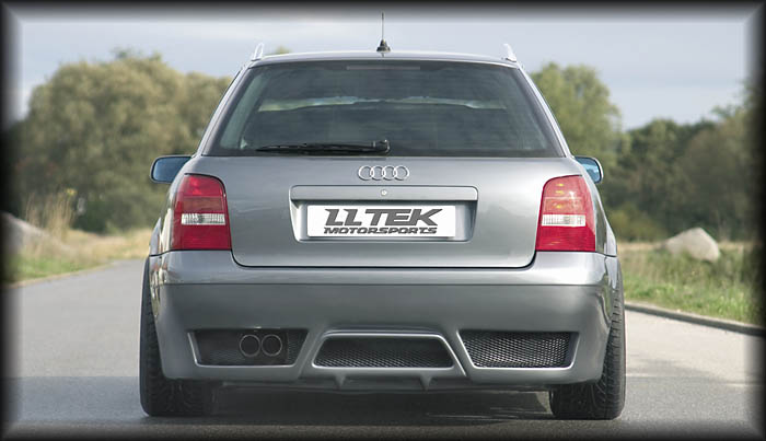 Rieger RS full rear bumper for the Audi A4 B5 - Avant shown.