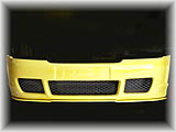 Head On Perspective of A4/S4 Aero Splitter for the Rieger RS4 Bumper