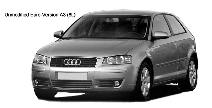 unmodified euro version Audi A3