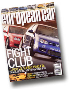 August cover of "european car" magazine