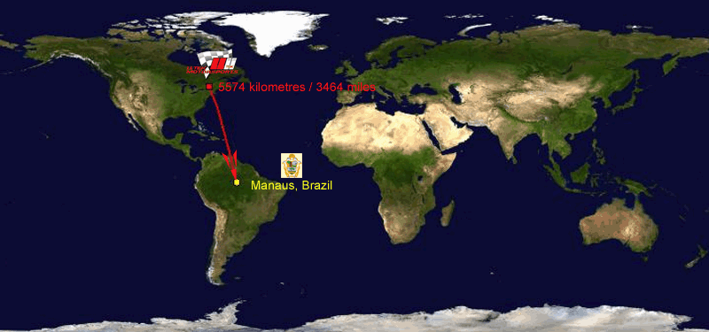 North to South long distance delivery