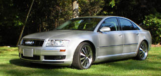 Photo of Audi A8 prior to bumper conversion