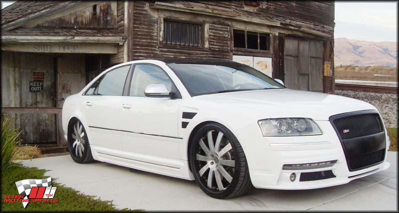 Fully modified body kit styling for the Audi S8 by Hofele