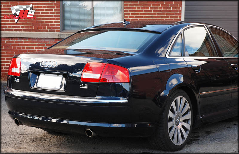 Overall perspective on new Uberhaus roof spoiler for the Audi A8
