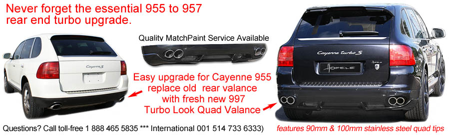 Optional styling for the Porsche Cayenne 955