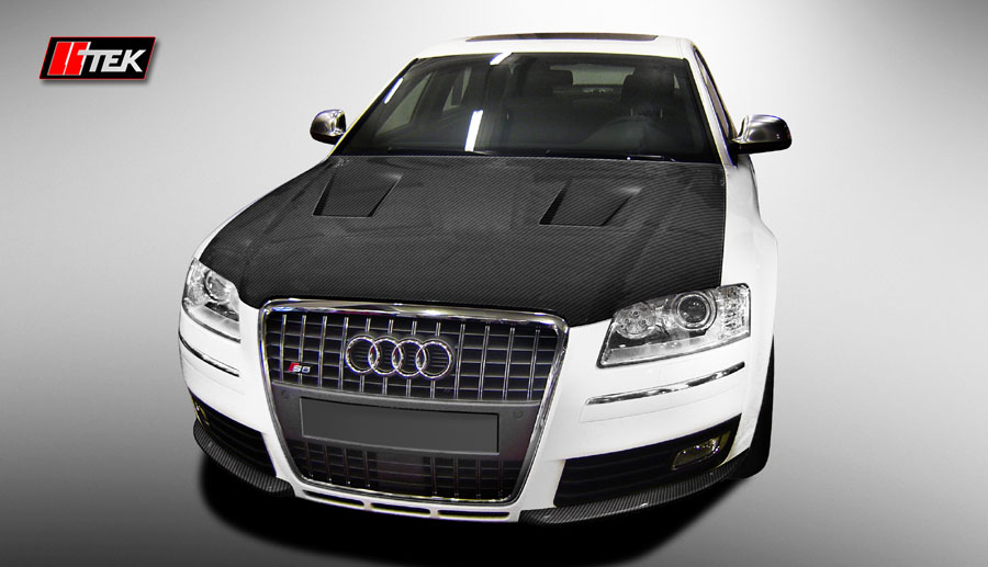 image - Audi S8 Carbon Fiber hood installed