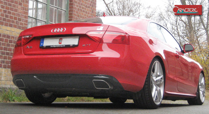 Caractere sports muffler installed on Audi A5