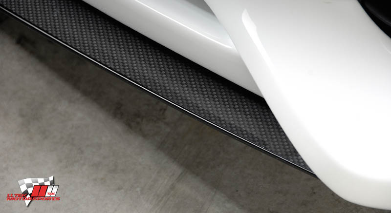 audi rieger carbon fiber look splitter detail
