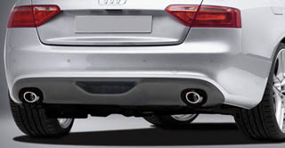 caractere rear valence a5 exhaust option twin single tips