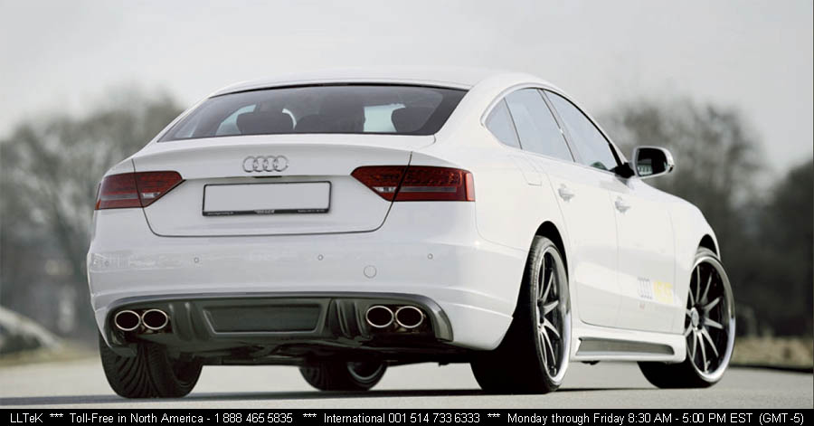 rieger a5 sportback rear valence tuning