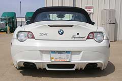 Customer completed BMW Z4 Roadster rear valence