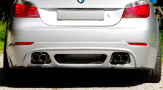 rieger rear valance styling with quad exhaust