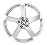 eta beta wheel silver finish
