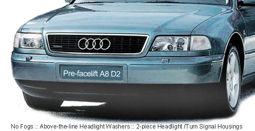 Illustration - Audi A8 D2 - Pre-Facelift Model