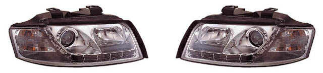 Audi A4 B6 (2002-2005) - Full Chrome Headlight