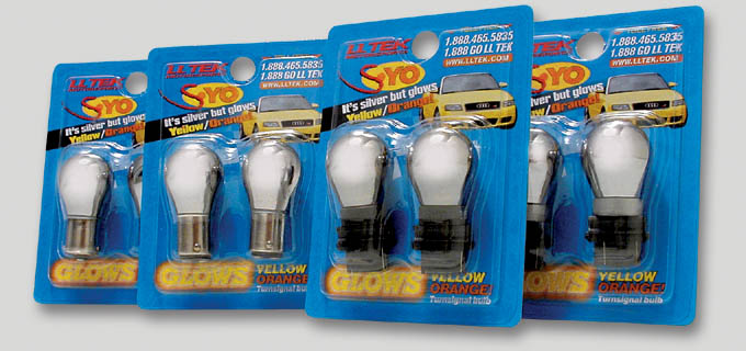 S-Yo bulbs appear silver but signal Yellow-orange