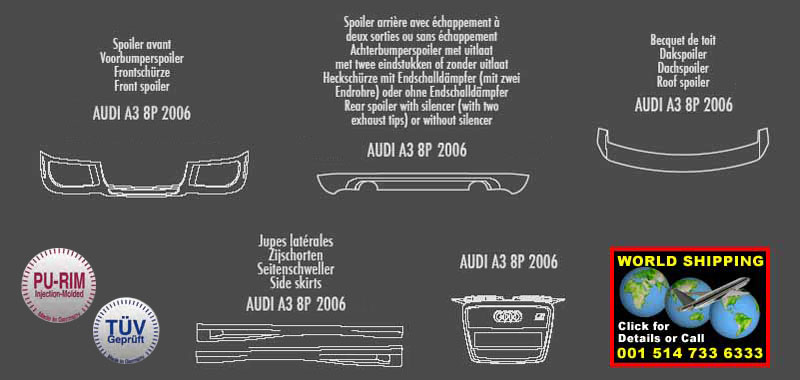 Hofele Body Kit Styling  facelift Audi A3 8Pa Sportback