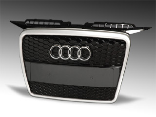 image - quantum silver frame grille for the Audi A3 8P 05-08