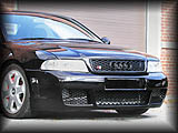 RSFour Bumper (Part# RIEB5-08) shown on S4 B5 with e-code headlamps
