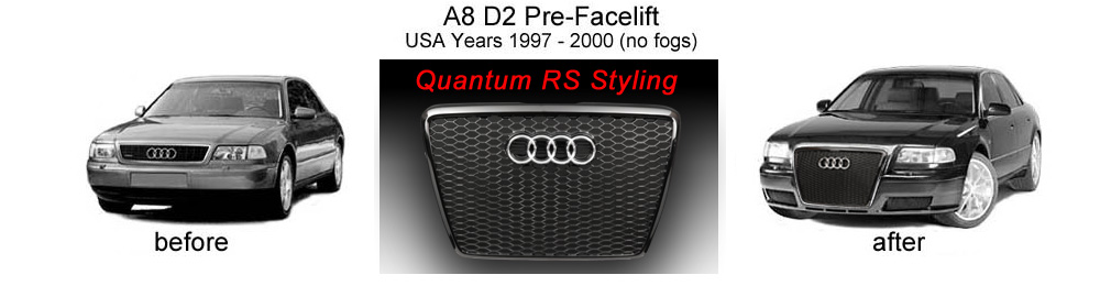 Upgrade Kit for Audi A8 D2 - Pre-Facelift Model