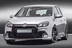 Click to View bumpers, sideskirts, spoilers and VW Golf VI wheels from Caractere 