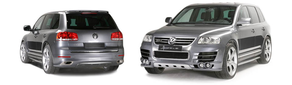 VW Touareg Body Kit Styling - Front Bumper Options:  Classic Route GT and All-New GT360