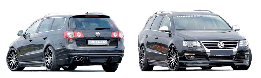 Body Kit styling for the VW Passat 3C by Rieger - image front and rear