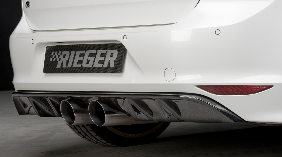 Rieger Perl Echt Carbon Schwert passend für VW Golf 7 R / NEU / RIEGER- Tuning