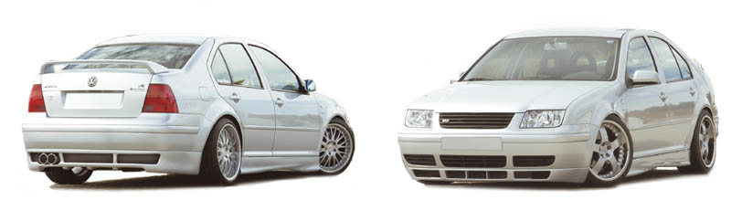 front and rear Jetta IV modified by rieger